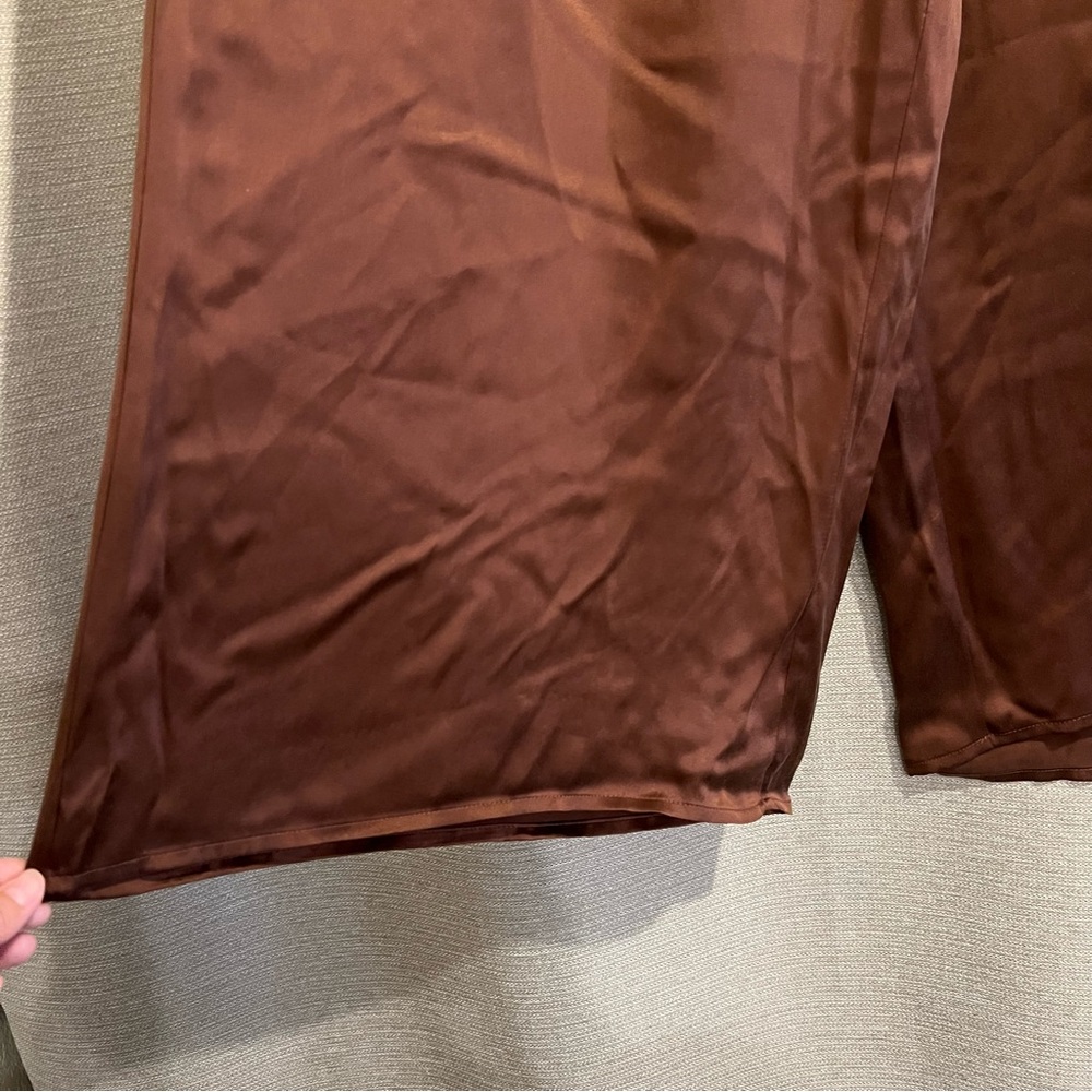 Joie 100% Silk Wide Leg Pull-On Pants - Size L - Picture 4 of 14